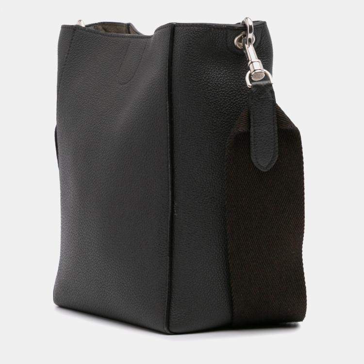 Pre Owned Celine Brown Small Soft Grained Calfskin Seau Sangle Shoulder Bag