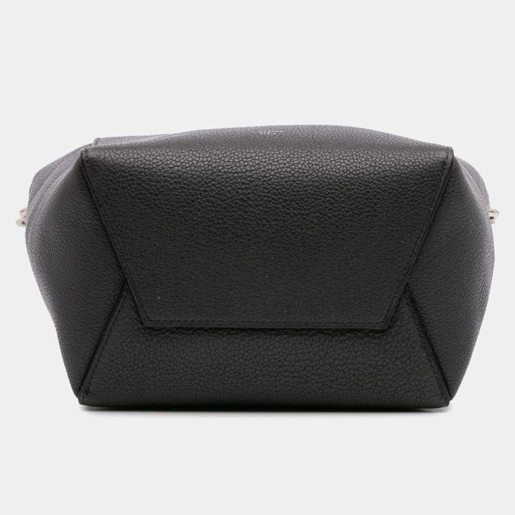 Pre Owned Celine Brown Small Soft Grained Calfskin Seau Sangle Shoulder Bag