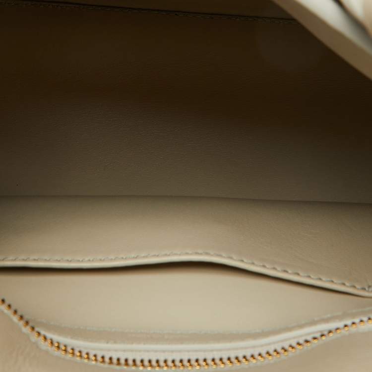 Pre Owned Celine Light Grey Leather Teen Conti Bag