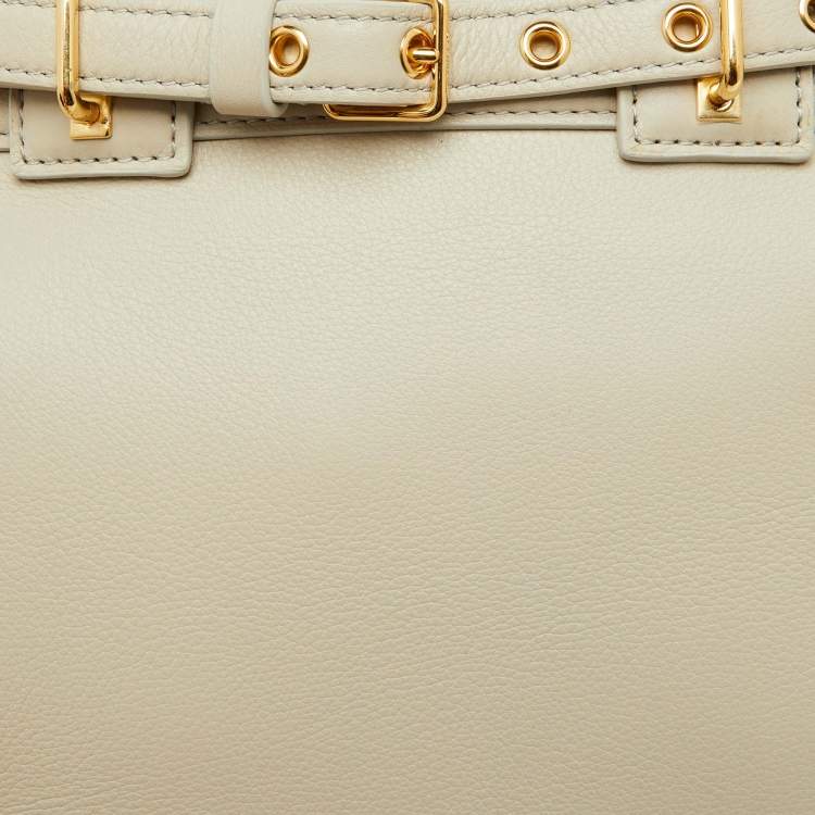 Pre Owned Celine Light Grey Leather Teen Conti Bag