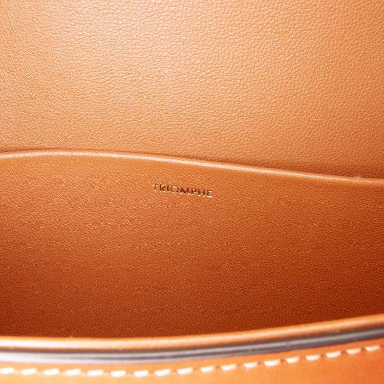 Pre Owned Celine Brown Shiny Calfskin Claude Shoulder Bag