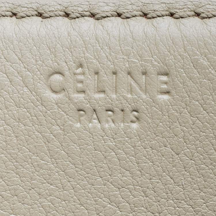 Pre Owned Celine Tan Leather Medium Phantom Luggage Tote