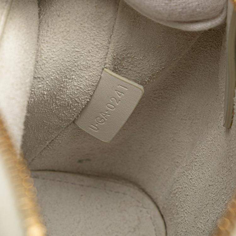 Pre Owned Celine White Teen Leather Cabas De France Crossbody