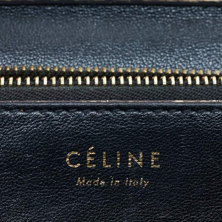 Pre Owned Celine Beige Python Medium Classic Box Shoulder Bag
