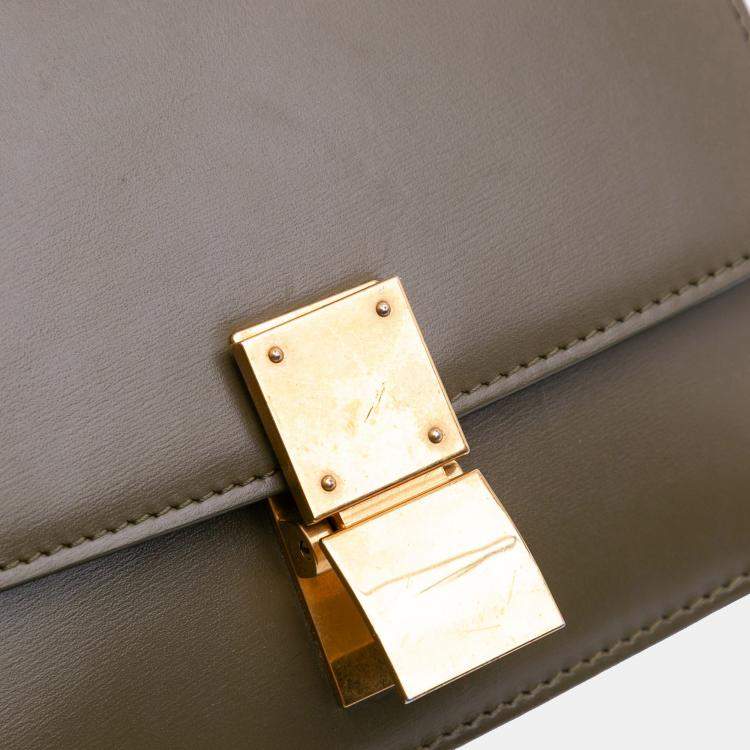 Pre Owned Celine Brown Small Calfskin Classic Box