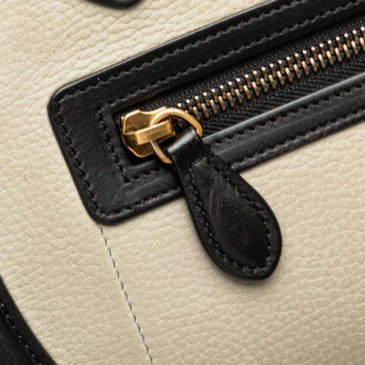 Pre Owned Celine Multicolor Micro Leather Luggage Tote