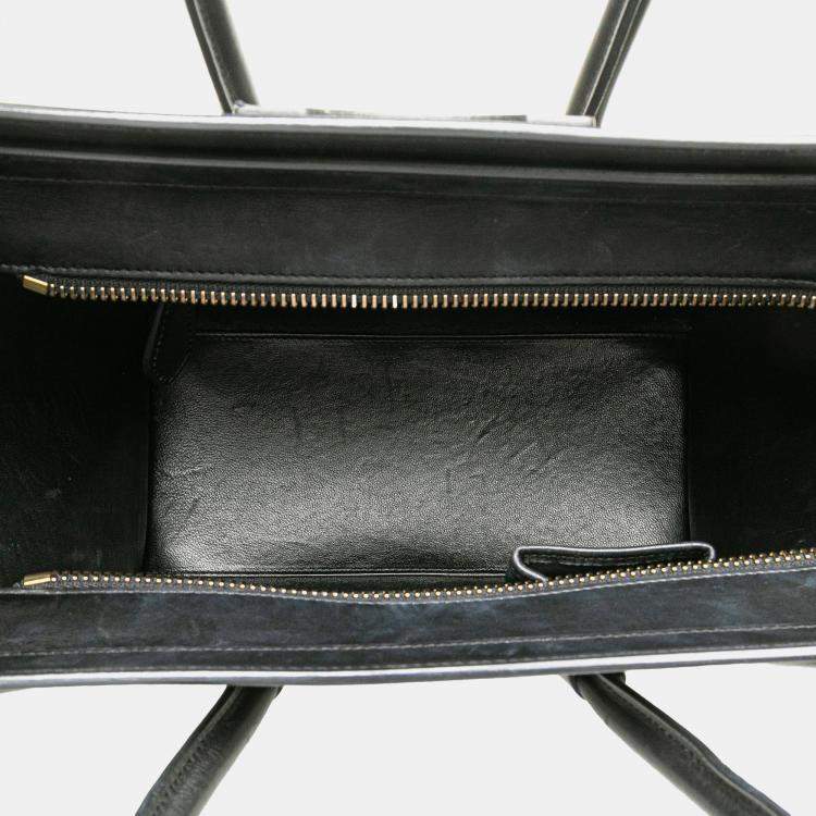 Pre Owned Celine Multicolor Micro Leather Luggage Tote