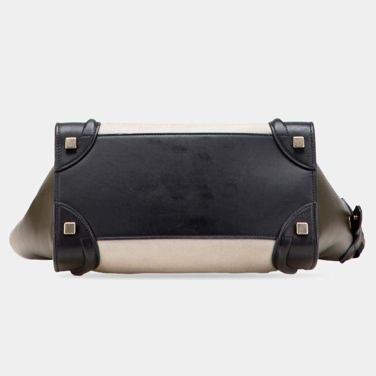 Pre Owned Celine Multicolor Micro Leather Luggage Tote