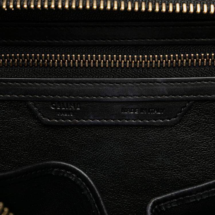 Pre Owned Celine Multicolor Micro Leather Luggage Tote