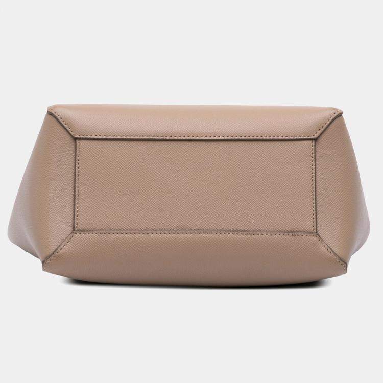 Pre Owned Celine Brown Micro Grained Calfskin Belt Bag
