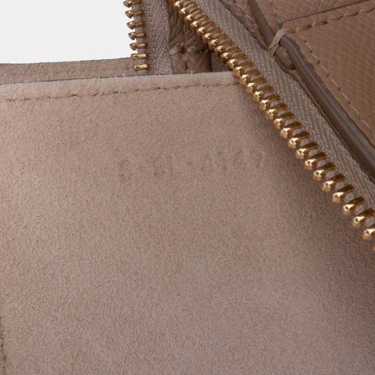 Pre Owned Celine Brown Micro Grained Calfskin Belt Bag