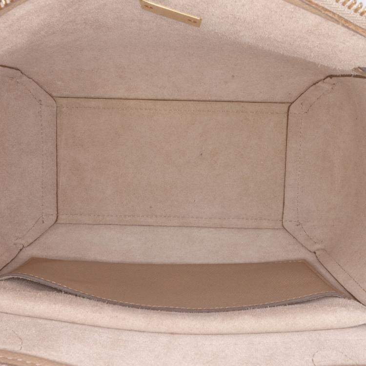 Pre Owned Celine Brown Micro Grained Calfskin Belt Bag