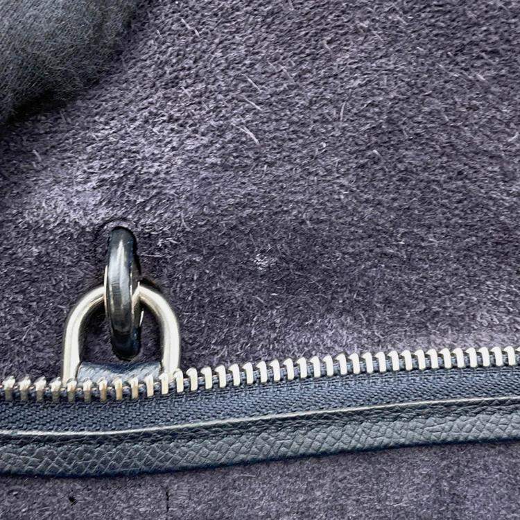 Pre Owned Celine Belt Bag Navy Leather Size Mini