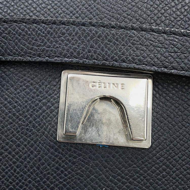 Pre Owned Celine Belt Bag Navy Leather Size Mini