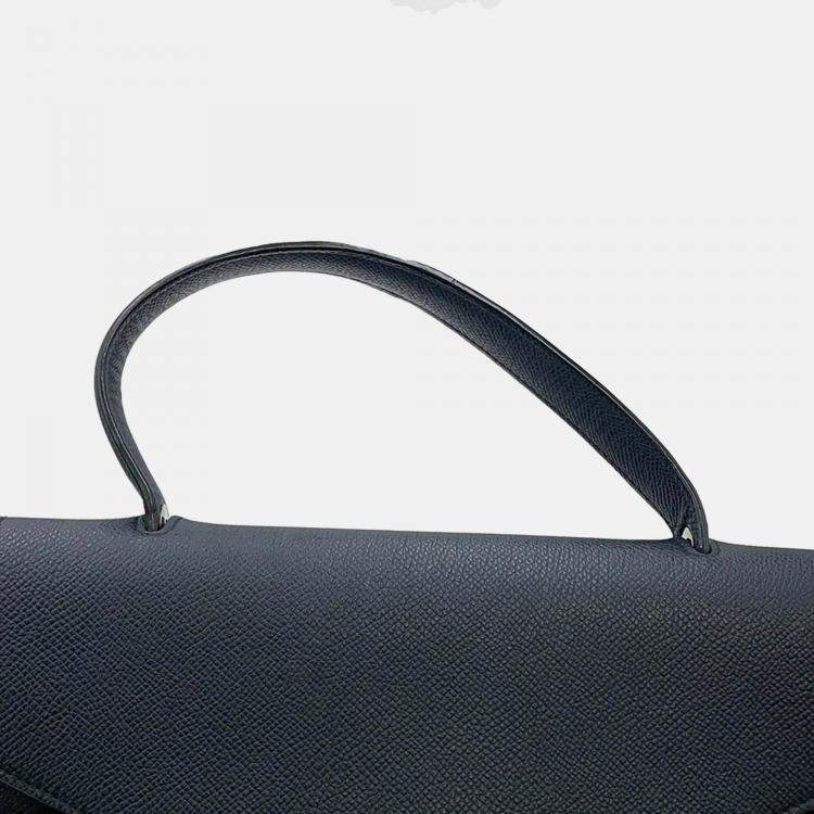 Pre Owned Celine Belt Bag Navy Leather Size Mini