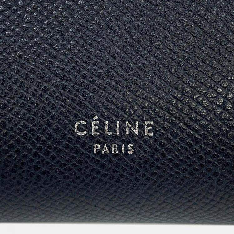 Pre Owned Celine Belt Bag Navy Leather Size Mini