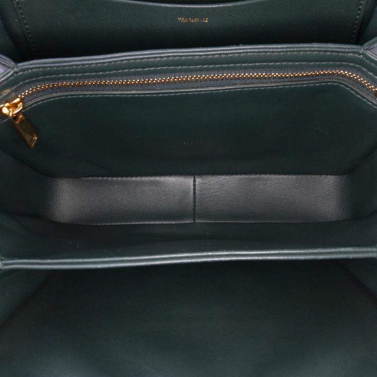 Pre Owned Celine Green Classique Shiny Calfskin Triomphe Crossbody