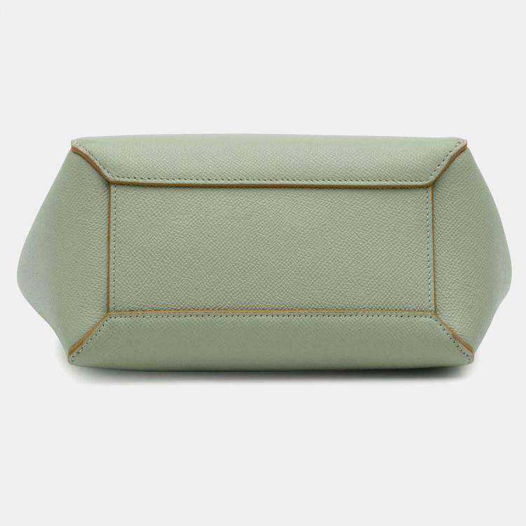Pre Owned Celine Green Nano Grained Calfskin Belt Bag
