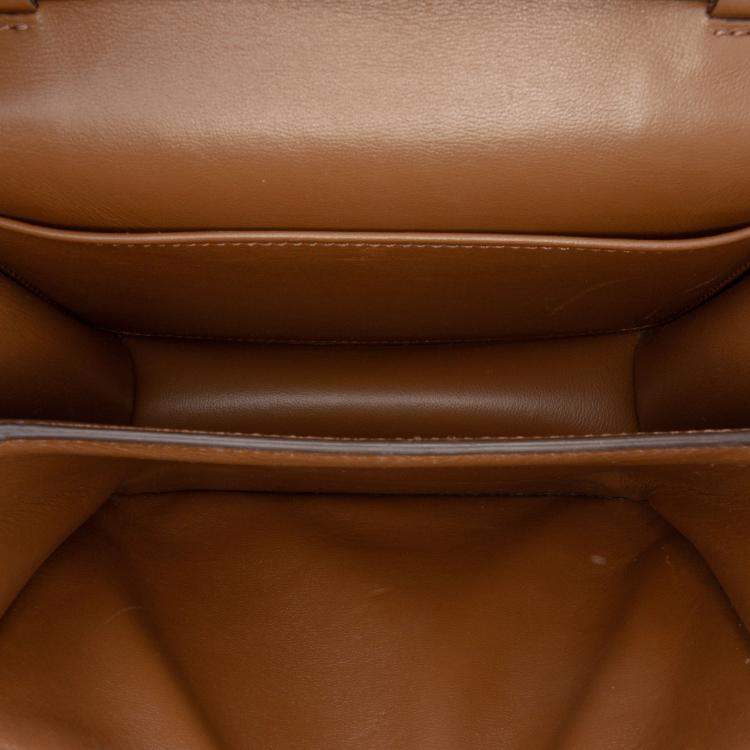 Pre Owned Celine Brown Teen Calfskin Classic Box