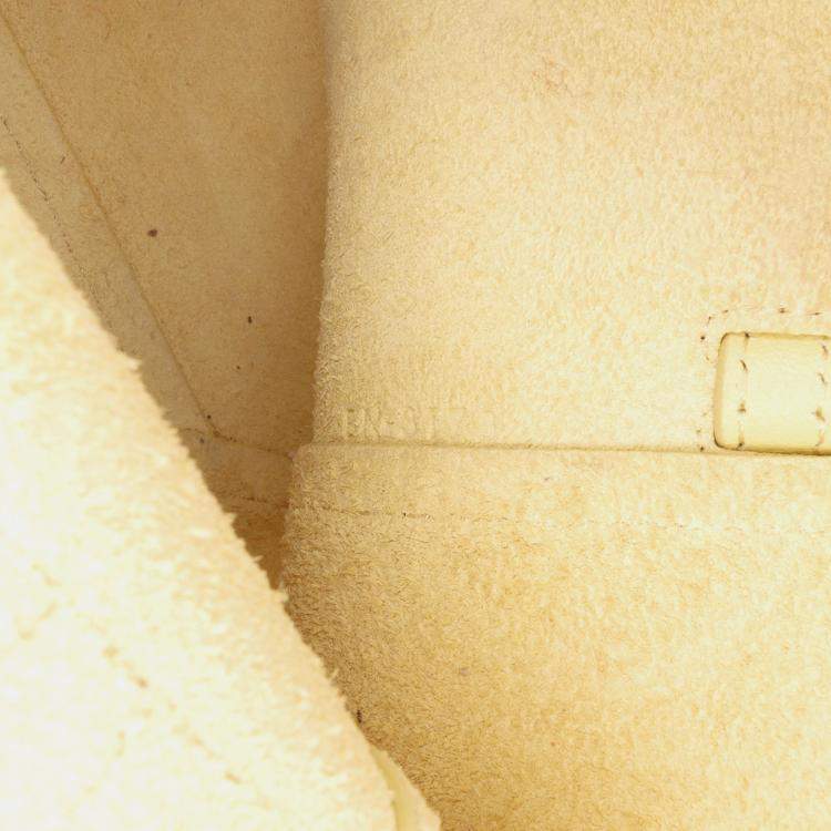 Pre Owned Celine Yellow Nano Grained Calfskin Belt Bag