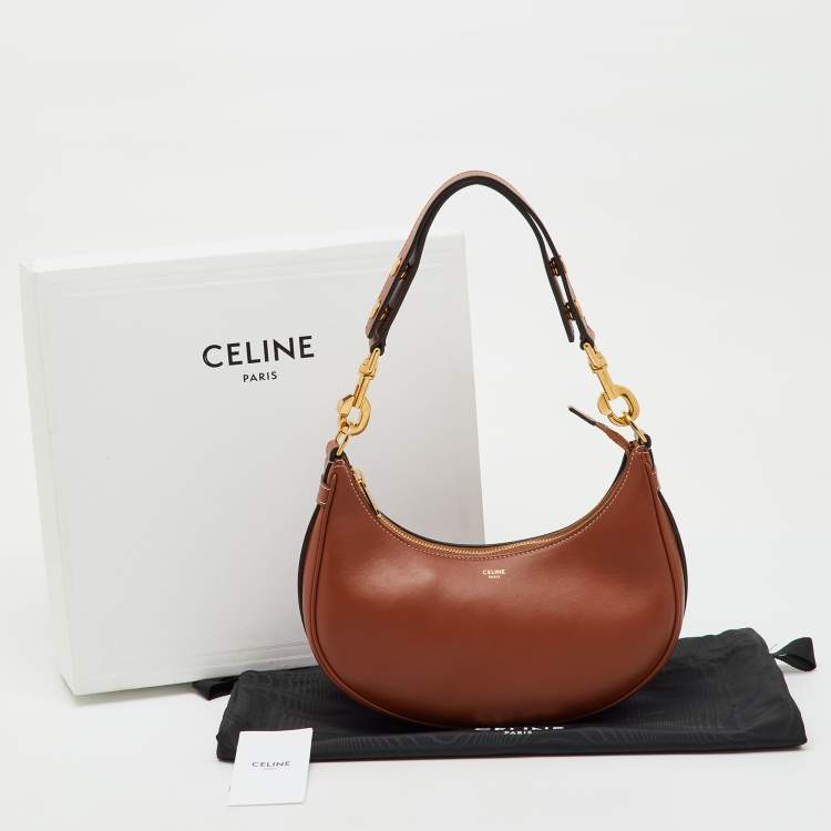 Pre Owned Celine Brown Leather Ava Hobo