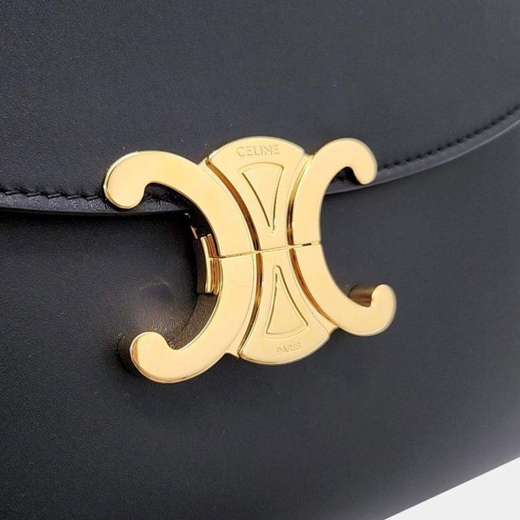Pre Owned Celine Black Leather Nino Bag Medium