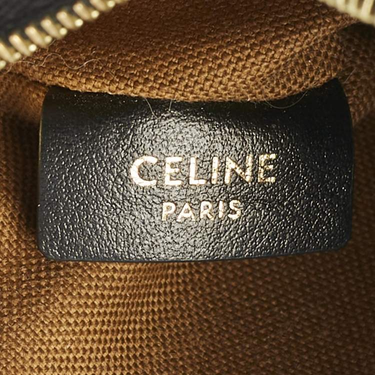 Pre Owned Celine Brown Triomphe Coated Canvas Embroidered Coin Purse 