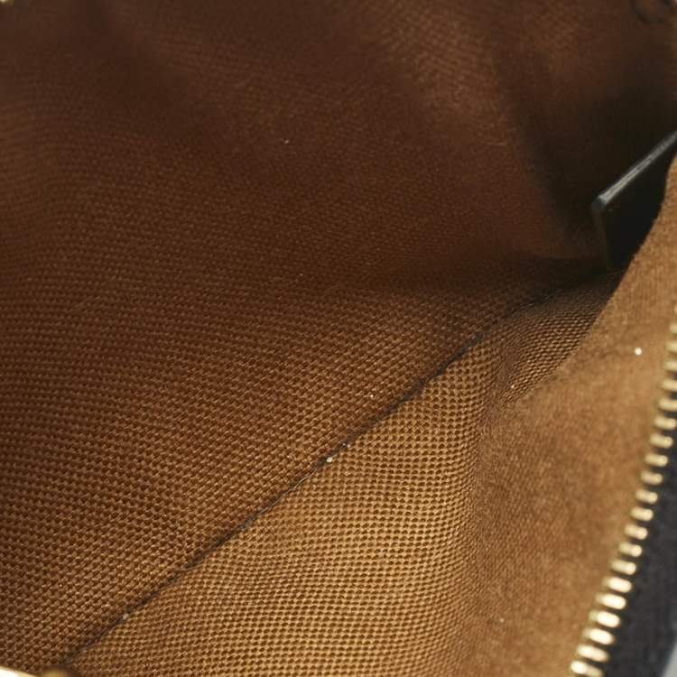Pre Owned Celine Brown Triomphe Coated Canvas Embroidered Coin Purse 