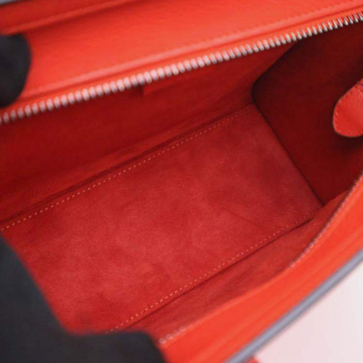 Pre Owned Celine Luggage Nano Calfskin Tote Bag