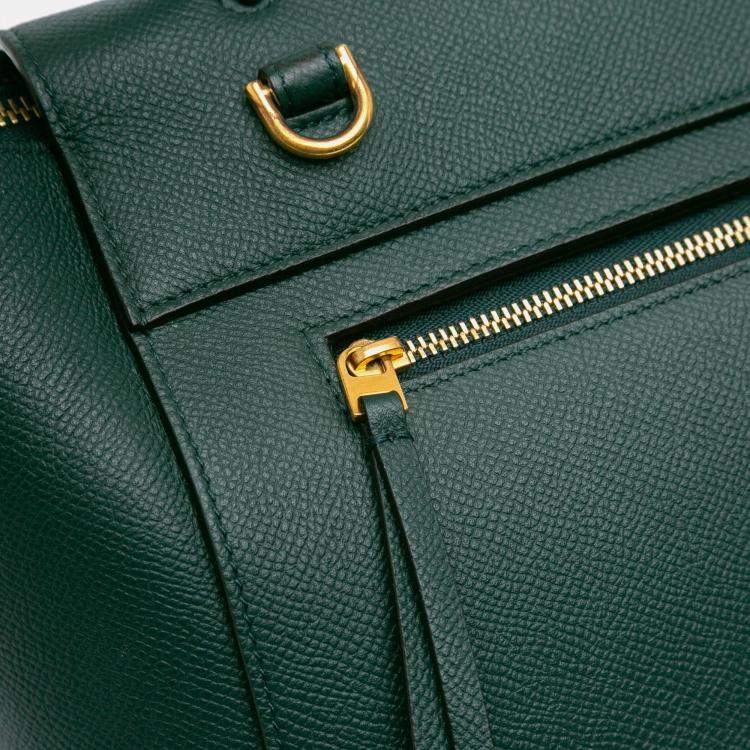مملوكة مسبقًا Celine Green Micro Grained Calfskin Belt Bag