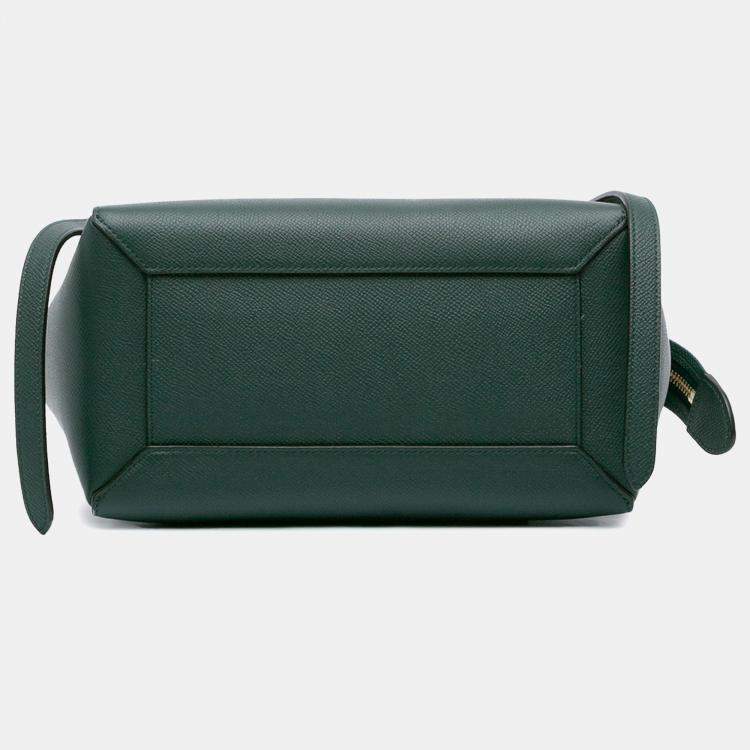 مملوكة مسبقًا Celine Green Micro Grained Calfskin Belt Bag