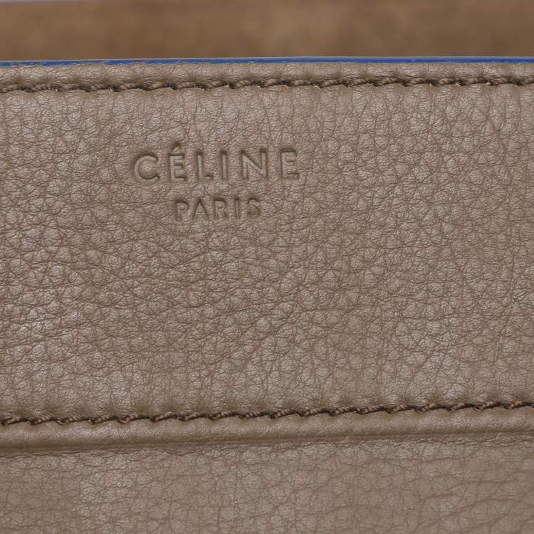 Pre Owned Celine Etoupe Leather Large Phantom Luggage Tote