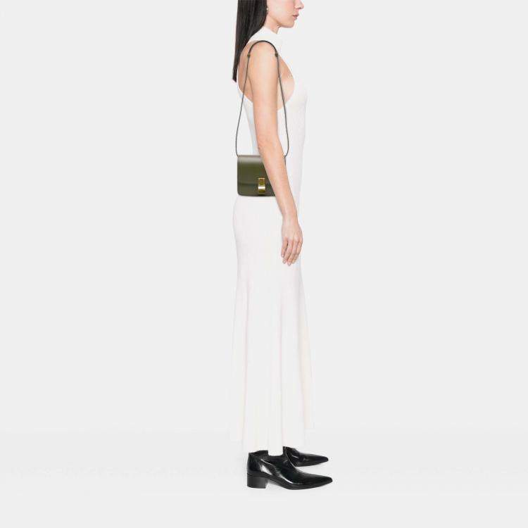 Pre Owned Celine Green Small Calfskin Classic Box