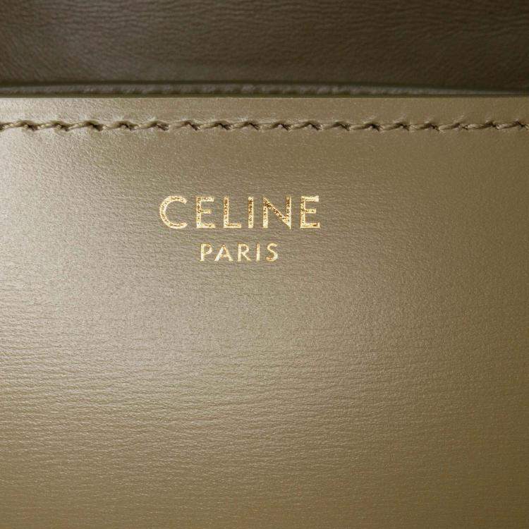 Pre Owned Celine Green Small Calfskin Classic Box