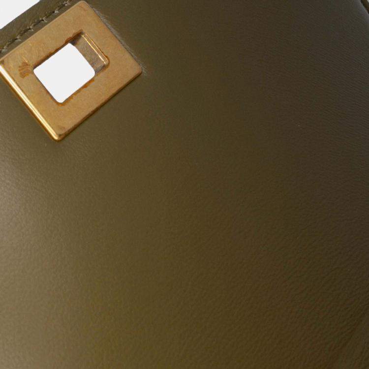 Pre Owned Celine Green Small Calfskin Classic Box
