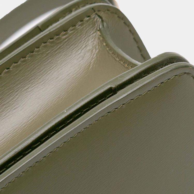Pre Owned Celine Green Small Calfskin Classic Box