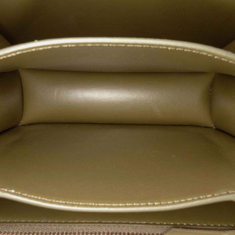Pre Owned Celine Green Small Calfskin Classic Box