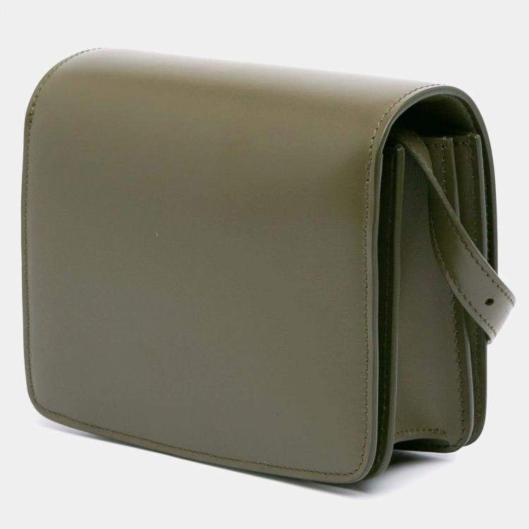 Pre Owned Celine Green Small Calfskin Classic Box