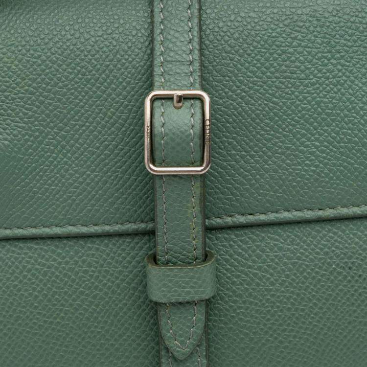 Pre Owned Celine Green Nano Grained Calfskin Belt Bag