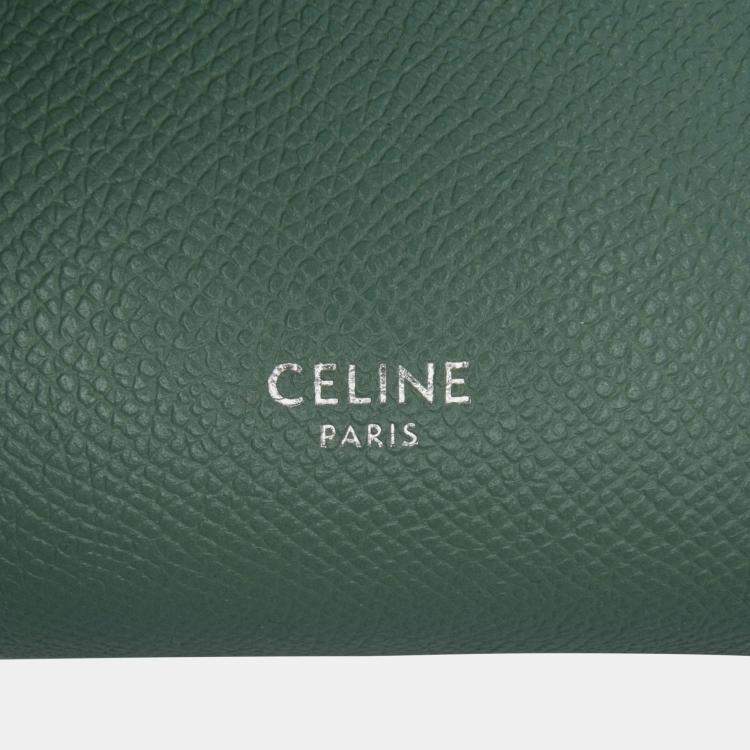 Pre Owned Celine Green Nano Grained Calfskin Belt Bag