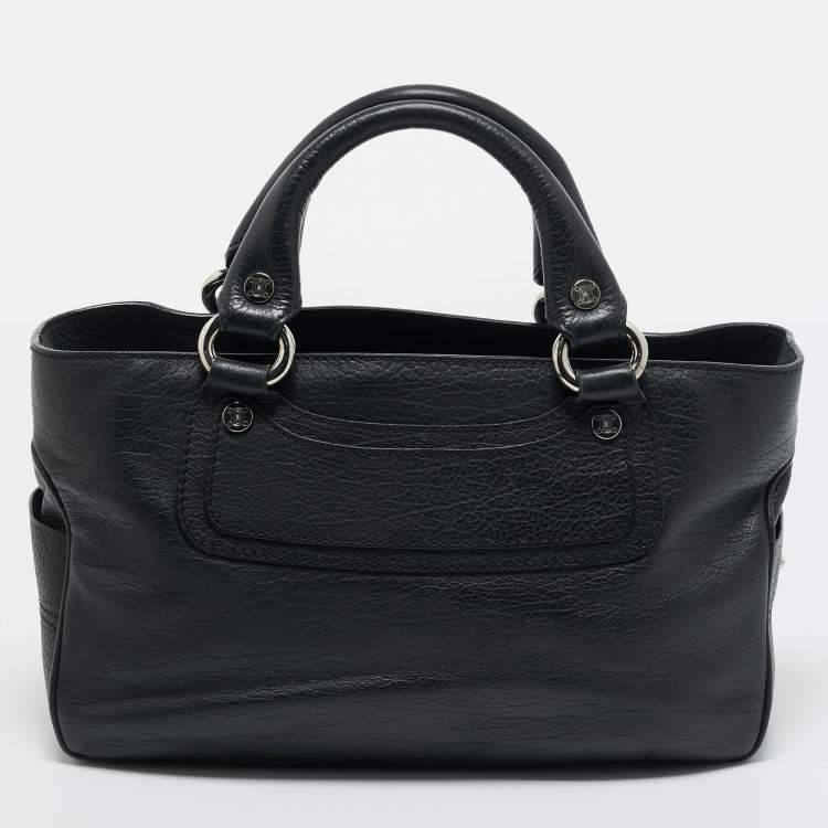 Pre Owned Celine Black Leather Boogie Tote