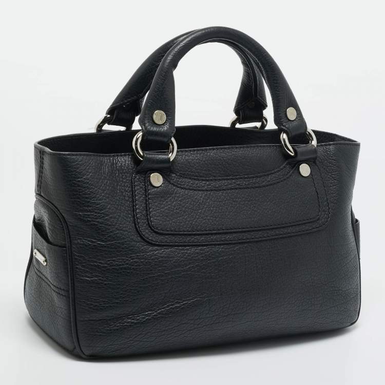Pre Owned Celine Black Leather Boogie Tote