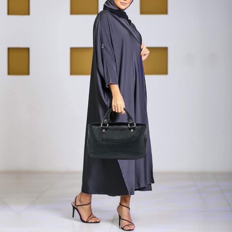 Pre Owned Celine Black Leather Boogie Tote