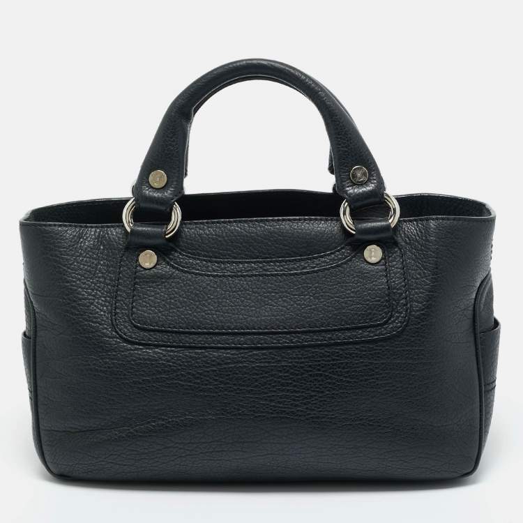 Pre Owned Celine Black Leather Boogie Tote