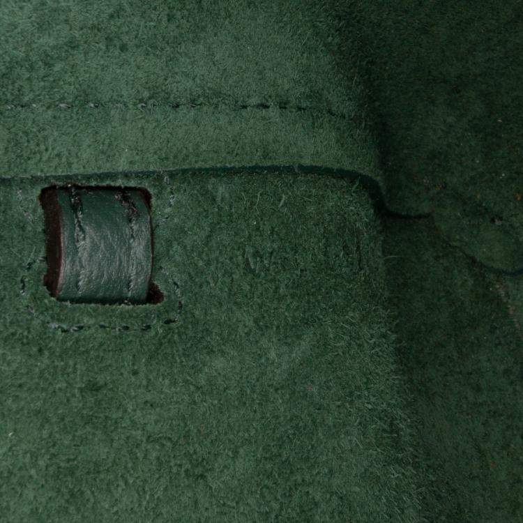 Pre Owned Celine Green Pico Grained Calfskin Belt Bag