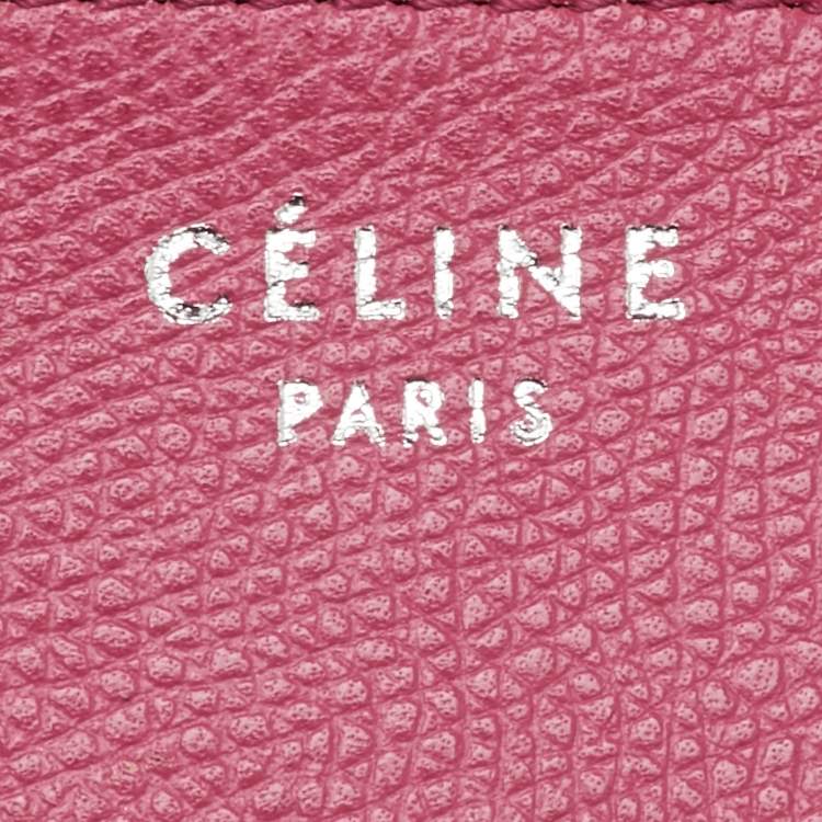 Pre Owned Celine Fuchsia Leather Medium Phantom Luggage Tote