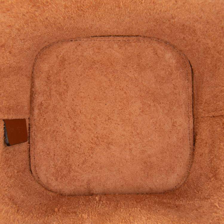 Pre Owned Celine Brown Small Calfskin Cuir Triomphe Box Bag