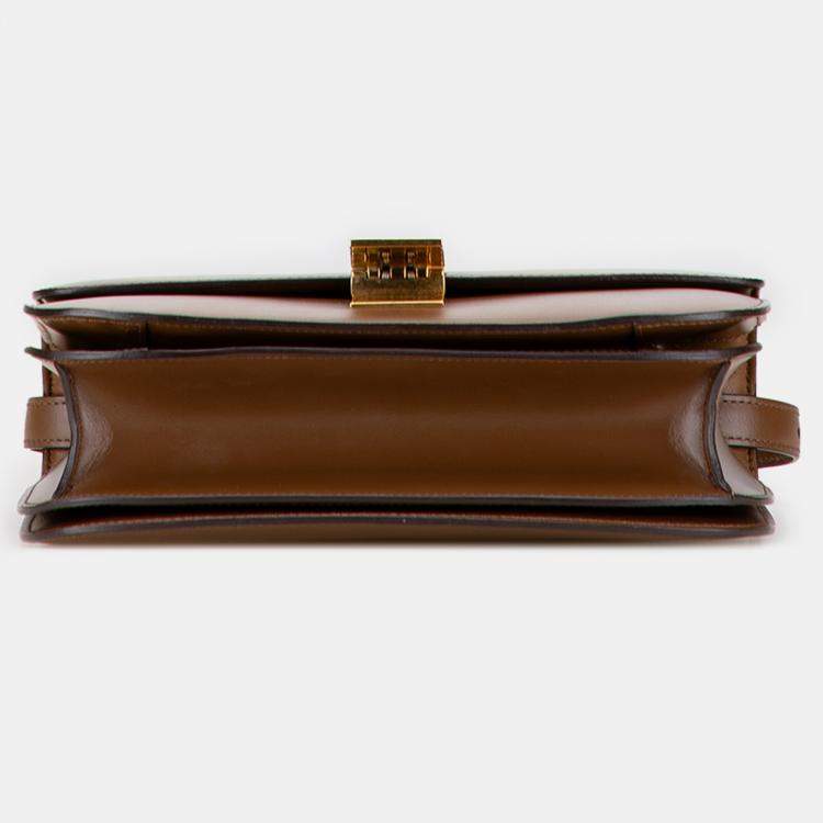 Pre Owned Celine Brown Medium Calfskin Classic Box