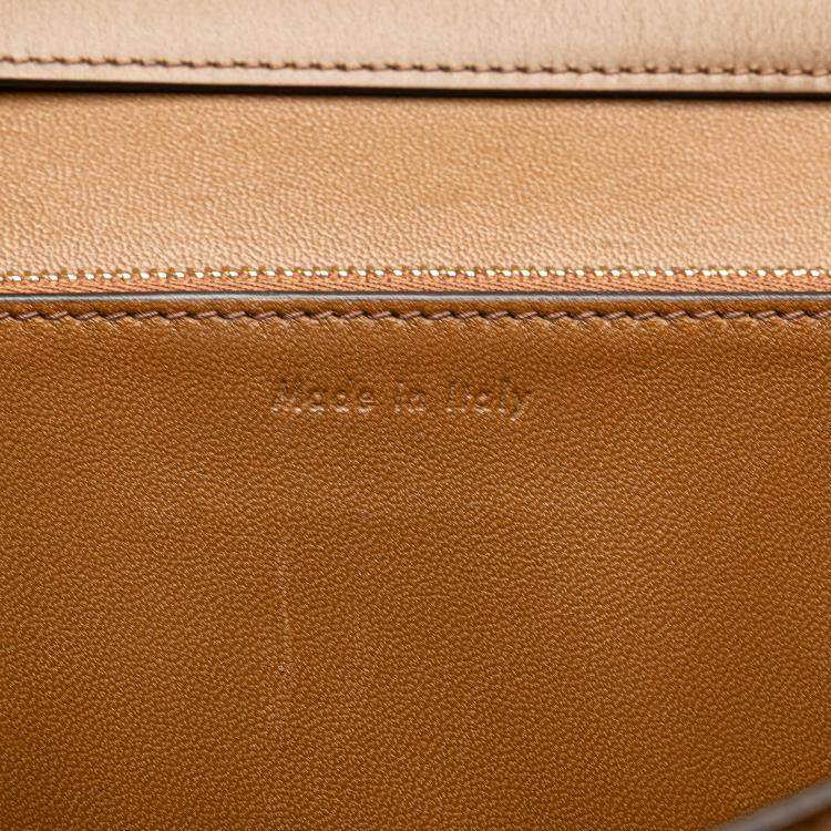 Pre Owned Celine Brown Medium Calfskin Classic Box