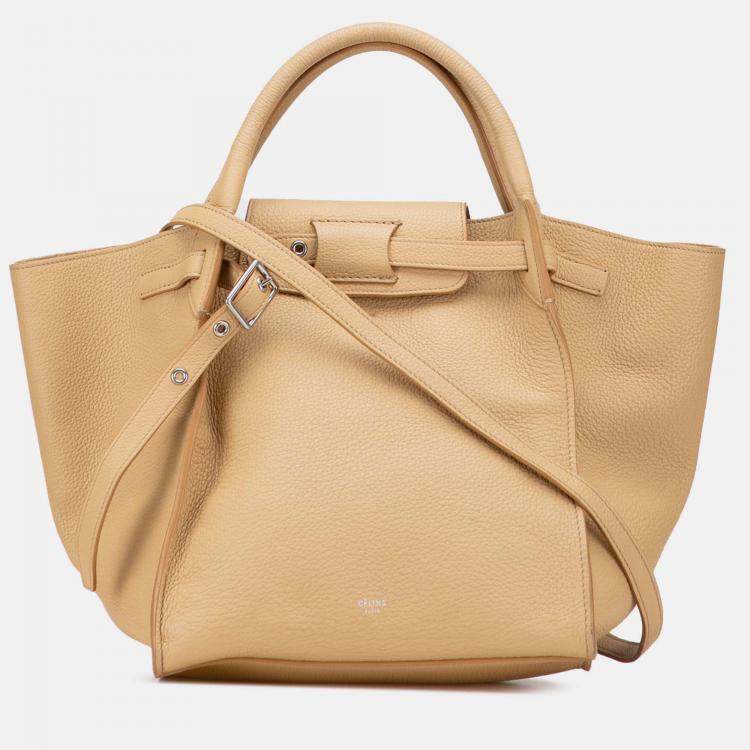 Pre Owned Celine Brown Small Leather Big Bag